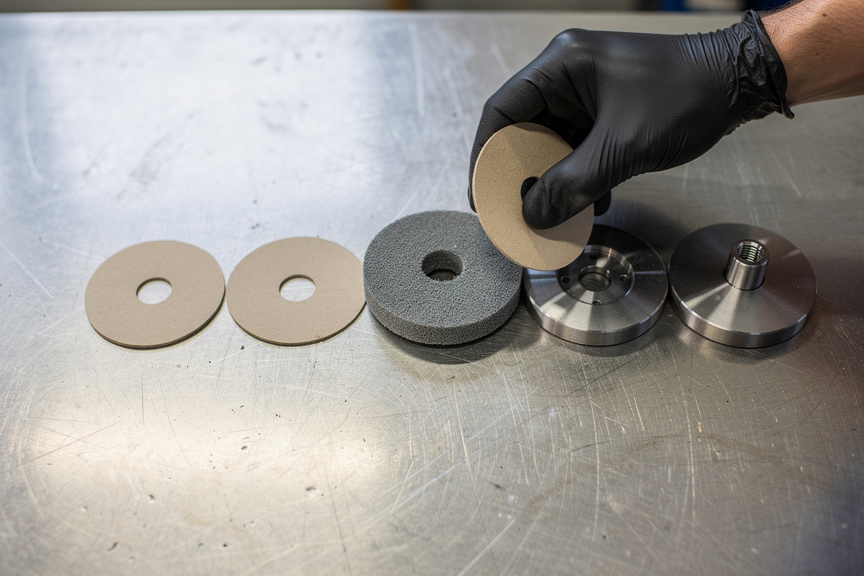 Mounting the Wheel — Blotters and Tightening