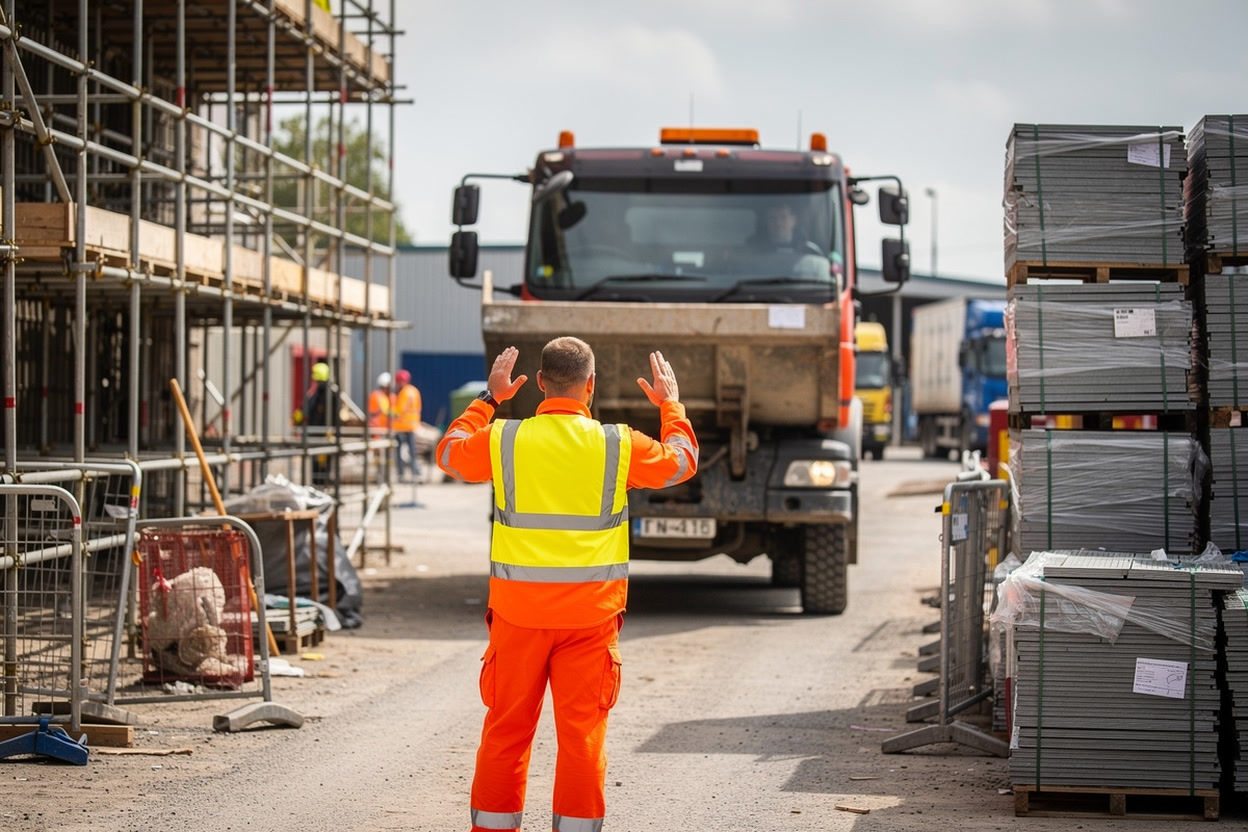 Signals in Practice: Guiding a Dumper on Site