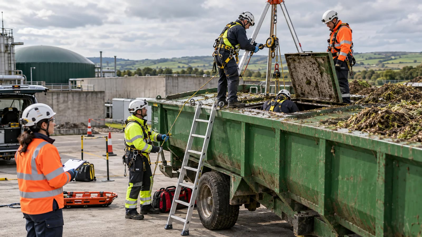 Scenario: A Blocked Waste Trailer