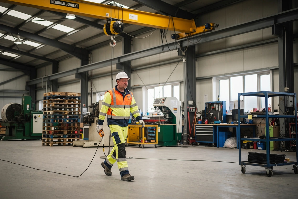 Overhead Cranes With Pendant Controls